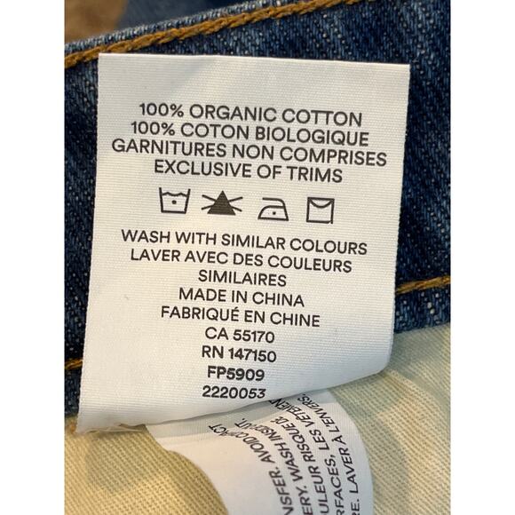 Frank and Oak Size 29 Blue Denim Cut Off Jean Shorts - Picture 5 of 7